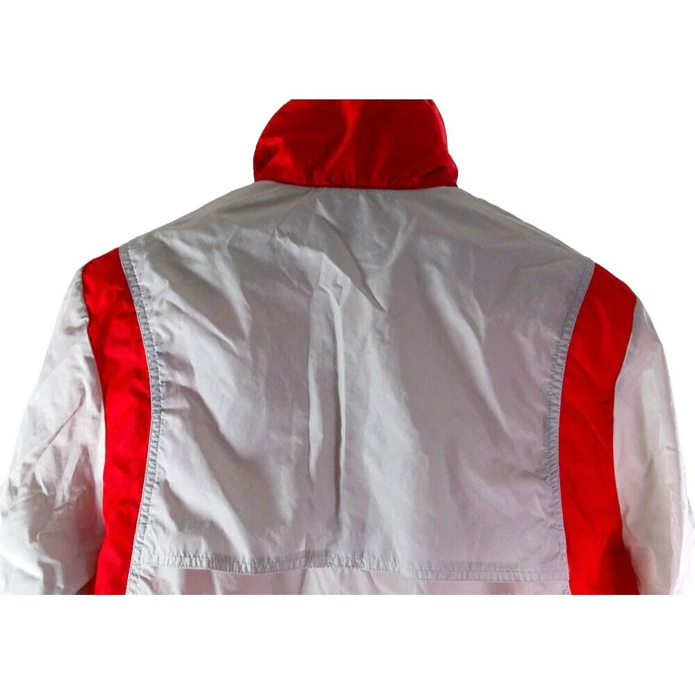 Nike Gray Tag Vintage Windbreaker Youth Size Large Color Block